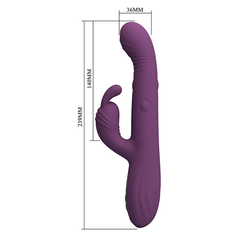 Pretty Love - Dee Vibrateur Lapin Multifonction Oscillant Et À Percussion Violet - Image 7