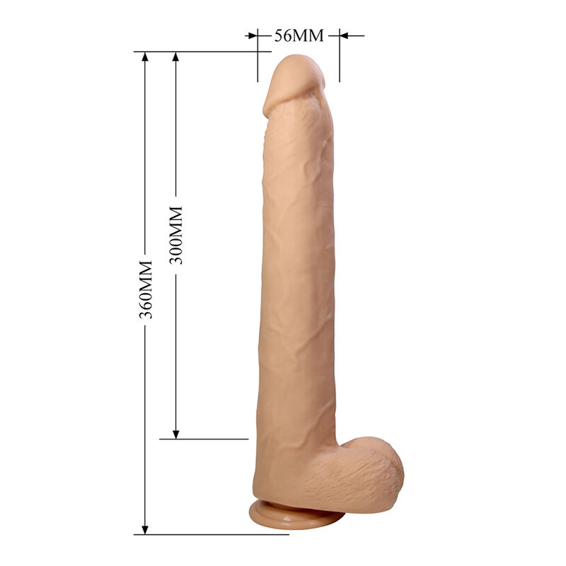 Pretty Love - Dany Flexible Realistic Dildo With Suction Cup 36 Cm -Ø- 5.6 Cm - Image 8