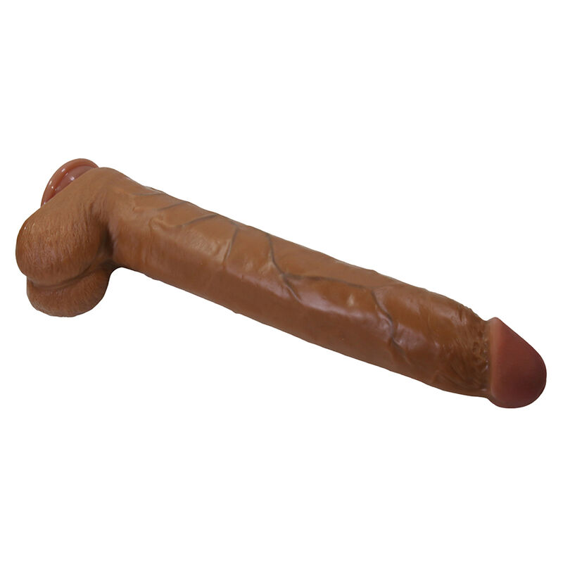 Pretty Love - Dany Realistic Flexible Dildo With Suction Cup 36 Cm -Ø- 5.6 Cm Brown - Image 4