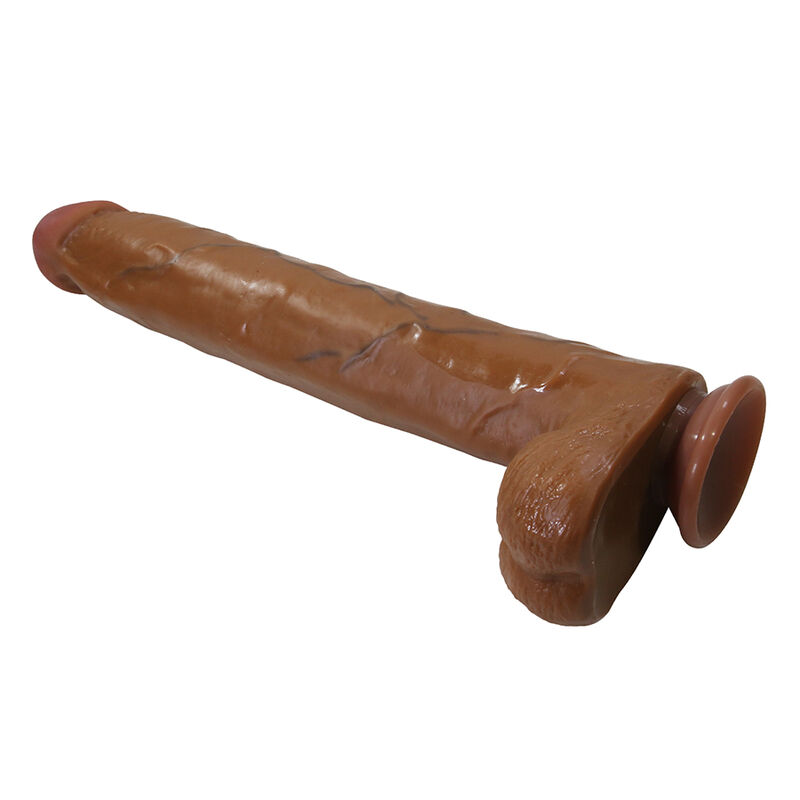 Pretty Love - Dany Realistic Flexible Dildo With Suction Cup 36 Cm -Ø- 5.6 Cm Brown - Image 5