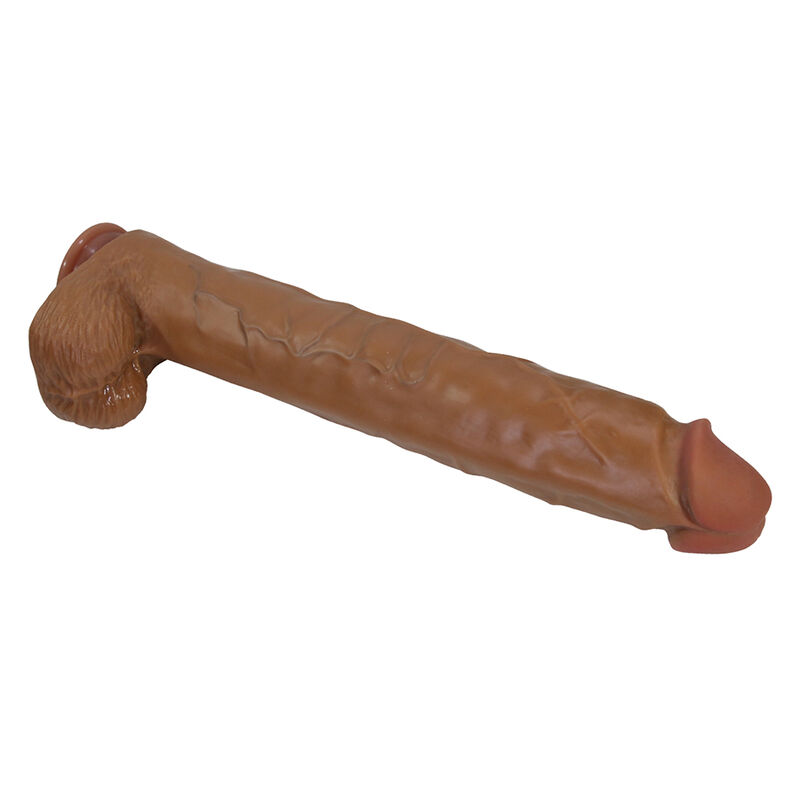 Pretty Love - Pat Realistic Flexible Dildo With Suction Cup 40 Cm -Ø- 6 Cm Brown - Image 4