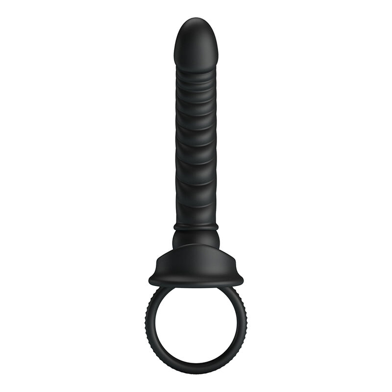 Pretty Love - Vibrateur Anal Merritt Avec Anneau Et Vibration Noir - Image 3