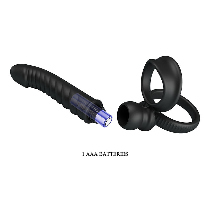Pretty Love - Vibrateur Anal Merritt Avec Anneau Et Vibration Noir - Image 9
