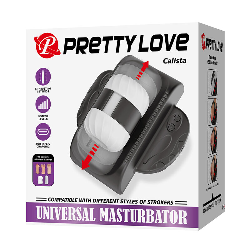 PRETTY LOVE - CALISTA MASTURBATEUR AUTOMATIQUE UNIVERSEL NOIR - Image 12