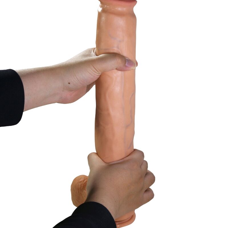 Pretty Love - Rael Flexible Realistic Dildo With Suction Cup 40 Cm -Ø- 6 Cm Brown - Image 6