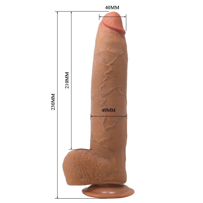 Pretty Love - Evander Flexible Realistic Dildo With Suction Cup 23 Cm -Ø- 4.9 Cm - Image 5
