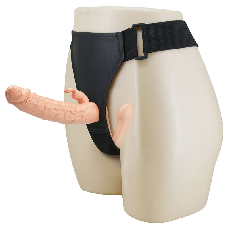 Baile - Charlotte Hollow Double Penetration Strap-On Flesh
