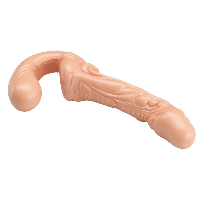 Baile - Emma Textured Double Penetration Strap-On Flesh - Image 7
