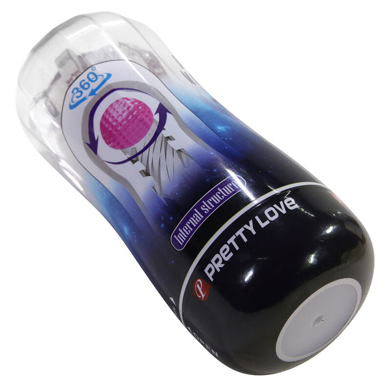 Pretty Love  - Coupe De Masturbation Texturée À 360° Transparente - Image 4