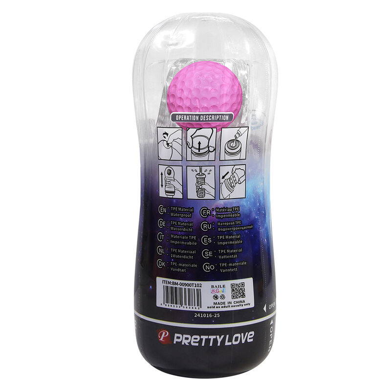 Pretty Love  - Coupe De Masturbation Texturée À 360° Transparente - Image 5