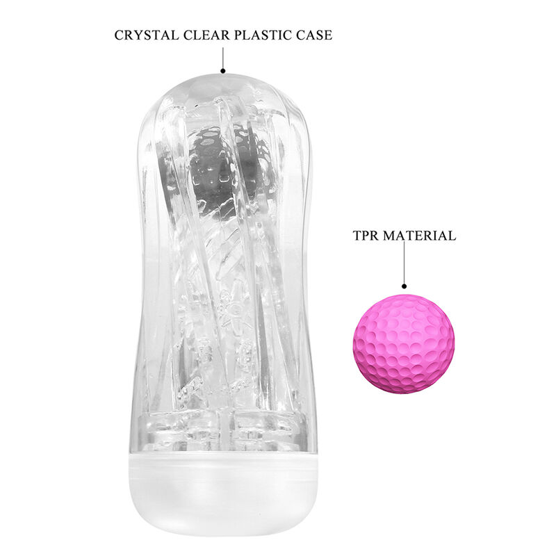 Pretty Love  - Coupe De Masturbation Texturée À 360° Transparente - Image 8