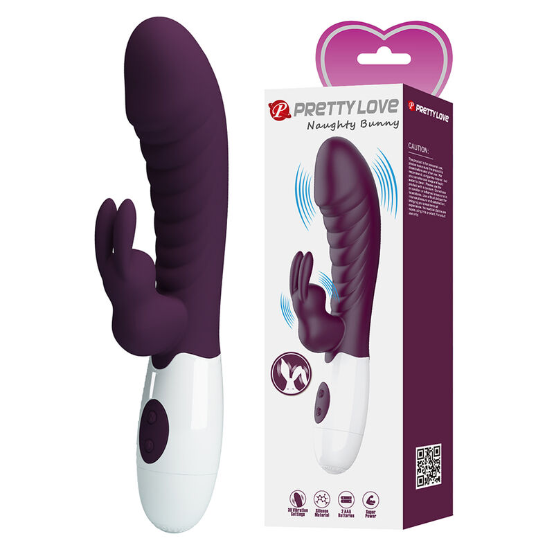 Pretty Love - Vibrateur Lapin Naughty Bunny 30 Fonctions Violet