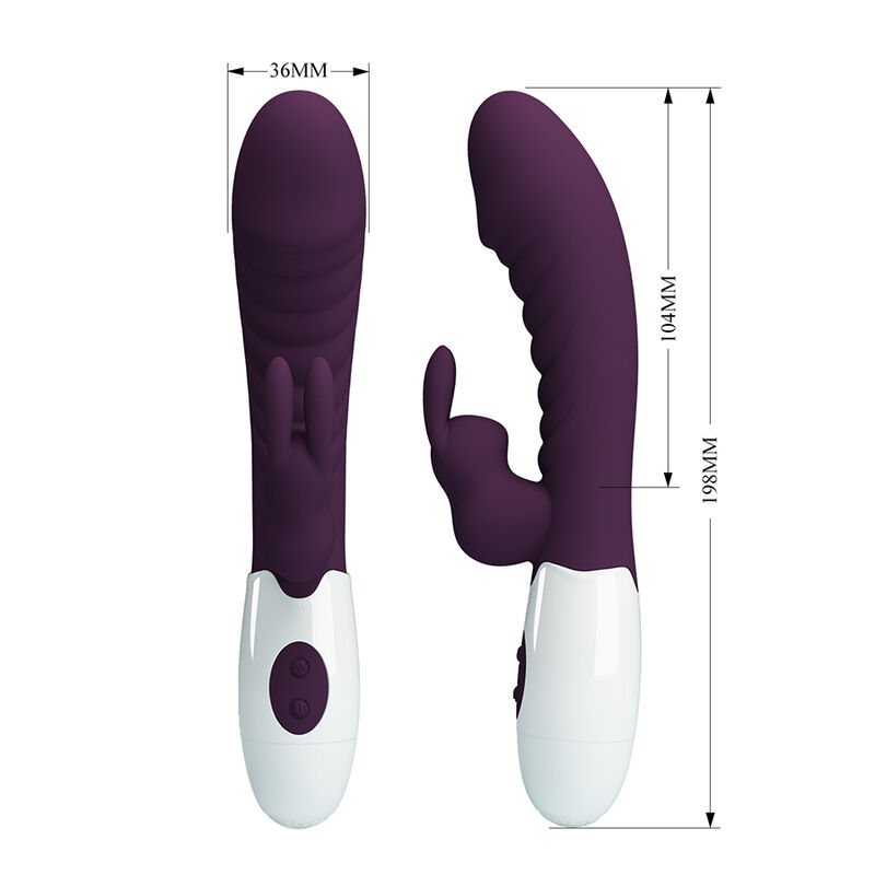 Pretty Love - Vibrateur Lapin Naughty Bunny 30 Fonctions Violet - Image 9