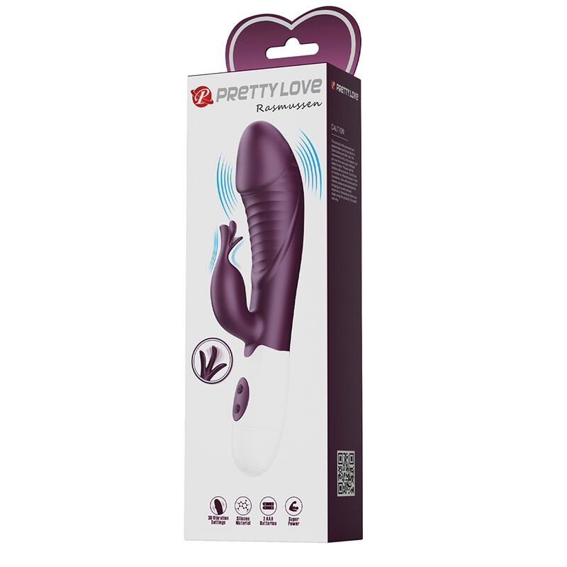 Pretty Love - Vibrateur Lapin Rogue Muse 30 Fonctions Violet - Image 8