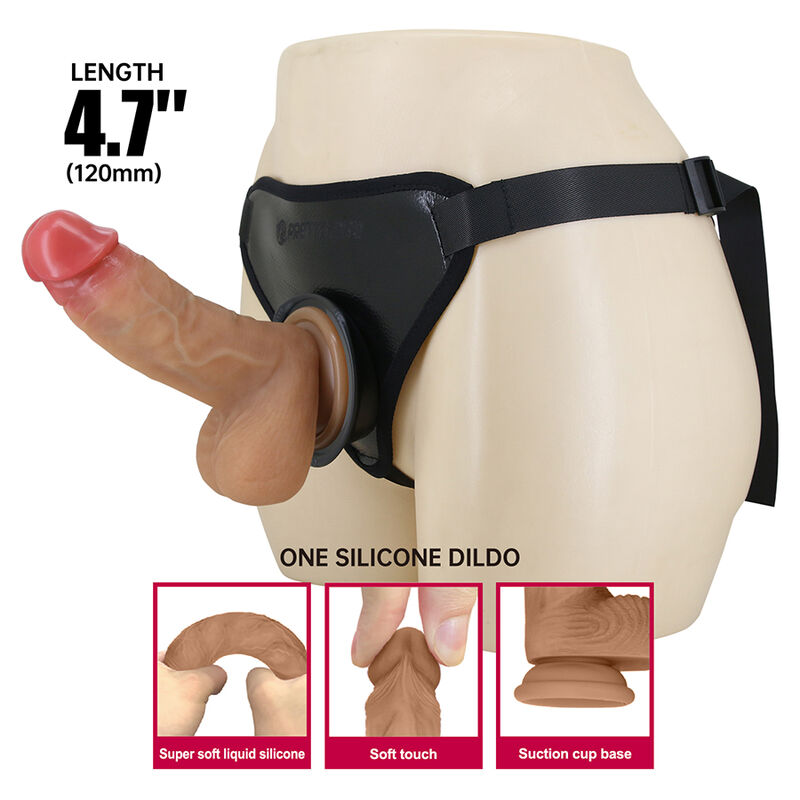 Pretty Love - Universal Strap-On Harness With Realistic Dildo - Image 3