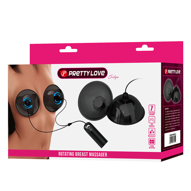 PRETTY LOVE - STIMULATEUR DE TÉTONS ROTATIF À SUCCION NOIR - Image 9