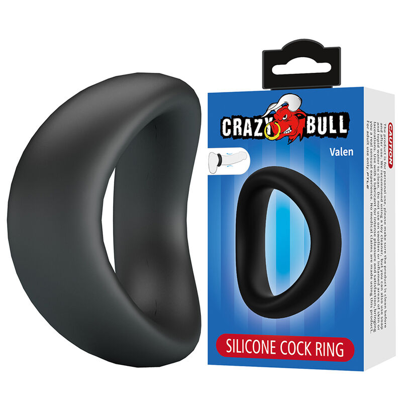Crazy Bull - Valen Anneau Pénal Ergonomique En Silicone Noir - Image 3