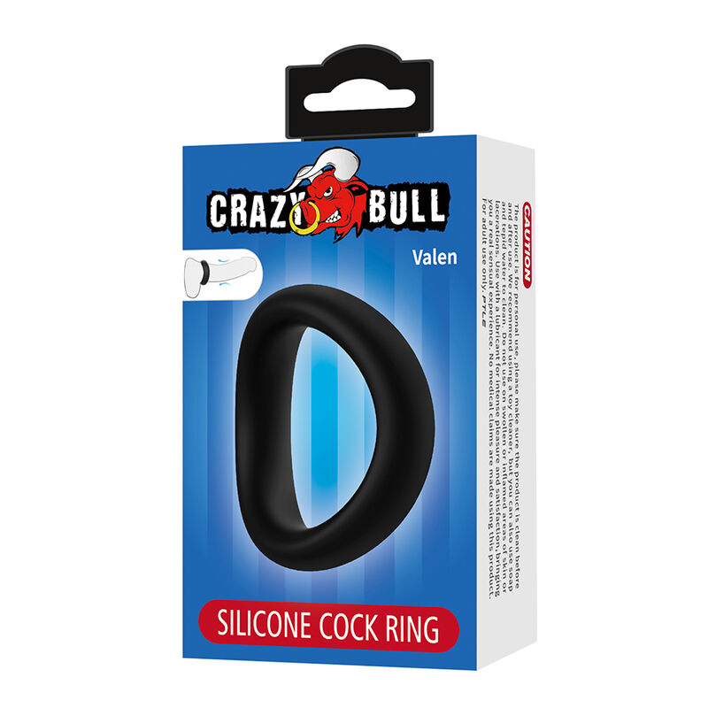 Crazy Bull - Valen Anneau Pénal Ergonomique En Silicone Noir - Image 9