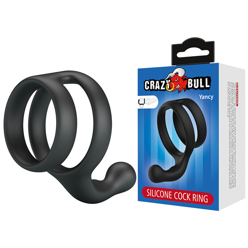 Crazy Bull - Yancy Double Anneau De Pénis Et De Testicules Noir - Image 3