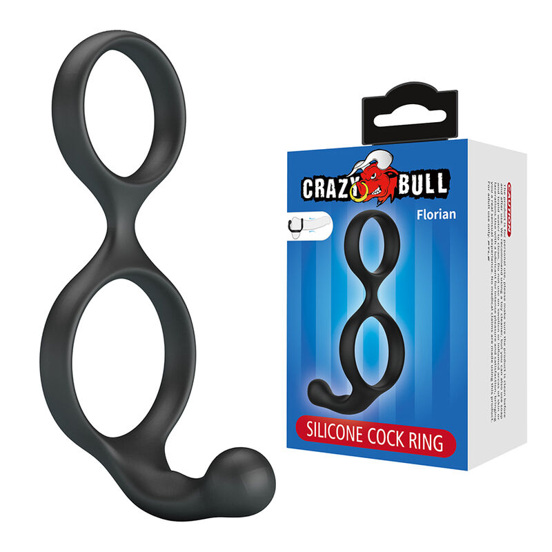 Crazy Bull - Florian Double Anneau De Pénis Et De Testicules Noir - Image 3