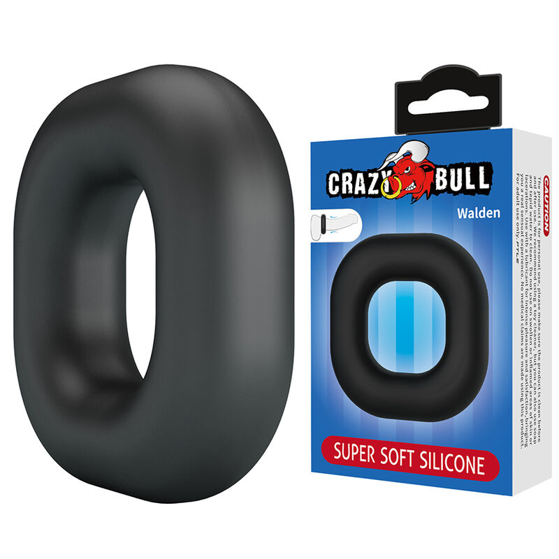 Crazy Bull - Walden Anneau Pénal En Silicone Super Doux Noir - Image 3