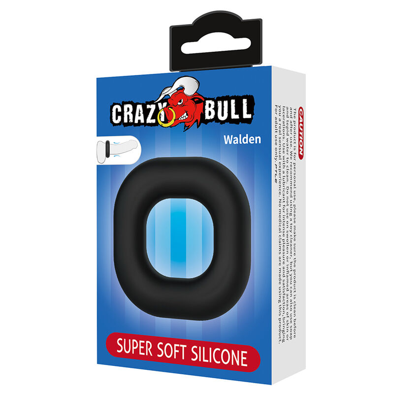 Crazy Bull - Walden Anneau Pénal En Silicone Super Doux Noir - Image 7