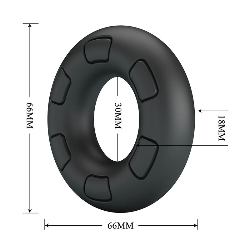 Crazy Bull - Anneau Pénal En Silicone Super Doux Bertram Noir - Image 8