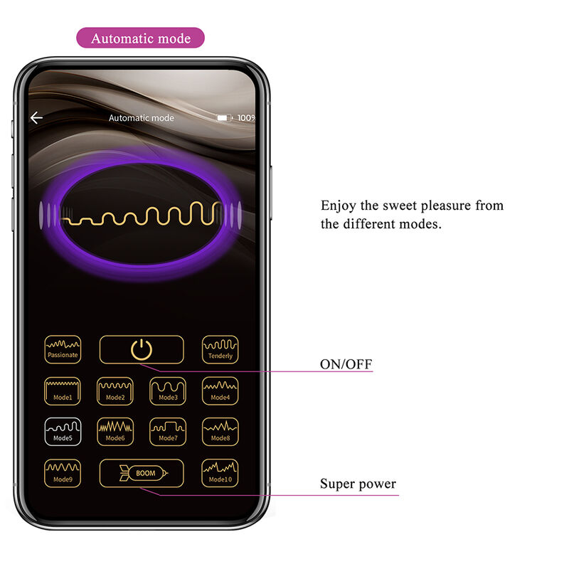 PRETTY LOVE - VIBRATEUR ŒUF À PROFONDEUR KLAY CONTRÔLÉ PAR APPLICATION VIOLET - Image 17