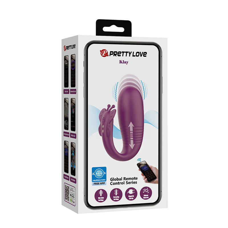 PRETTY LOVE - VIBRATEUR ŒUF À PROFONDEUR KLAY CONTRÔLÉ PAR APPLICATION VIOLET - Image 18