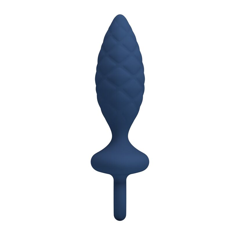 Mr Play - Plug Anal Texturé Avec Anneau Bleu M - Image 5