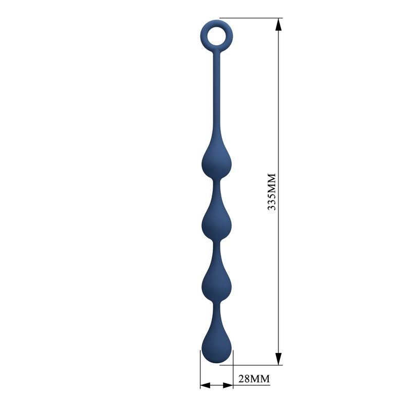 Mr Play - Perles Anales En Silicone Bleu, Taille M (33 Cm) - Image 9