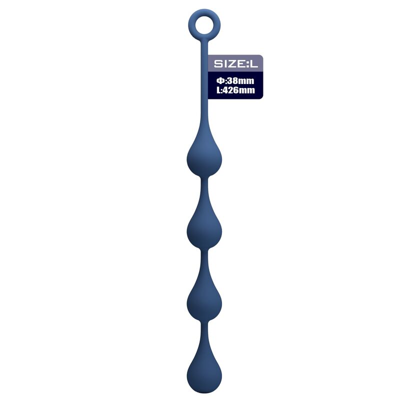 Mr Play - Perles Anales En Silicone Bleu, Taille L (42,6 Cm) - Image 3