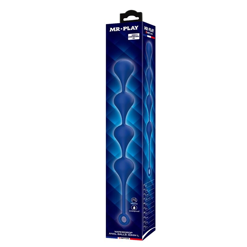 Mr Play - Perles Anales En Silicone Bleu, Taille L (42,6 Cm) - Image 4