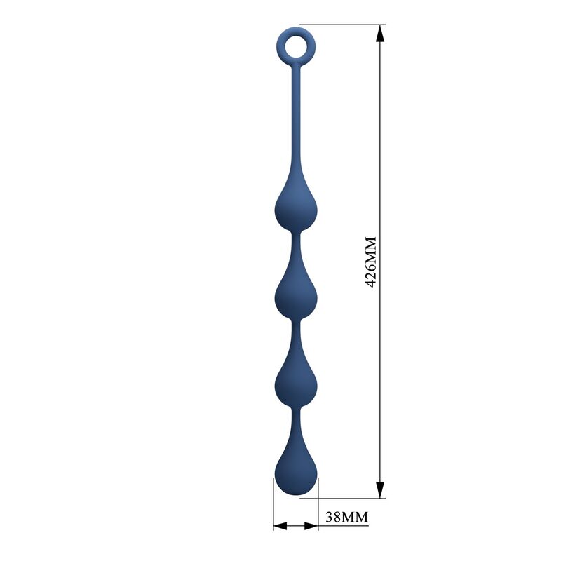 Mr Play - Perles Anales En Silicone Bleu, Taille L (42,6 Cm) - Image 9
