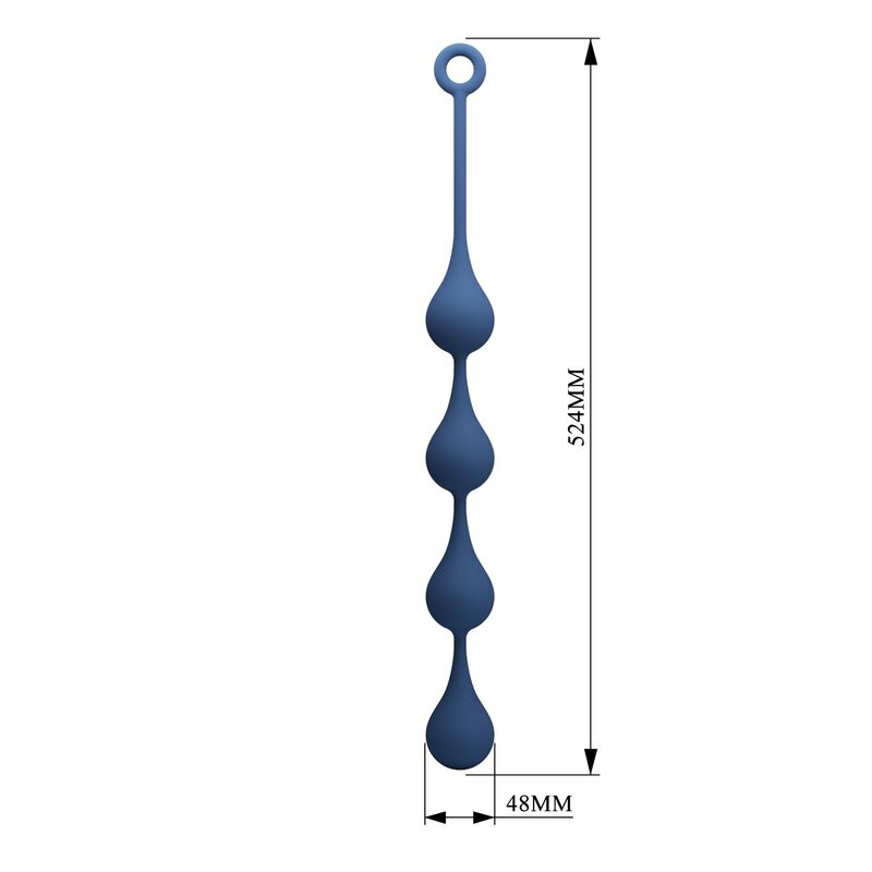Mr Play - Perles Anales En Silicone Bleu, Taille Xl (52,5 Cm) - Image 9