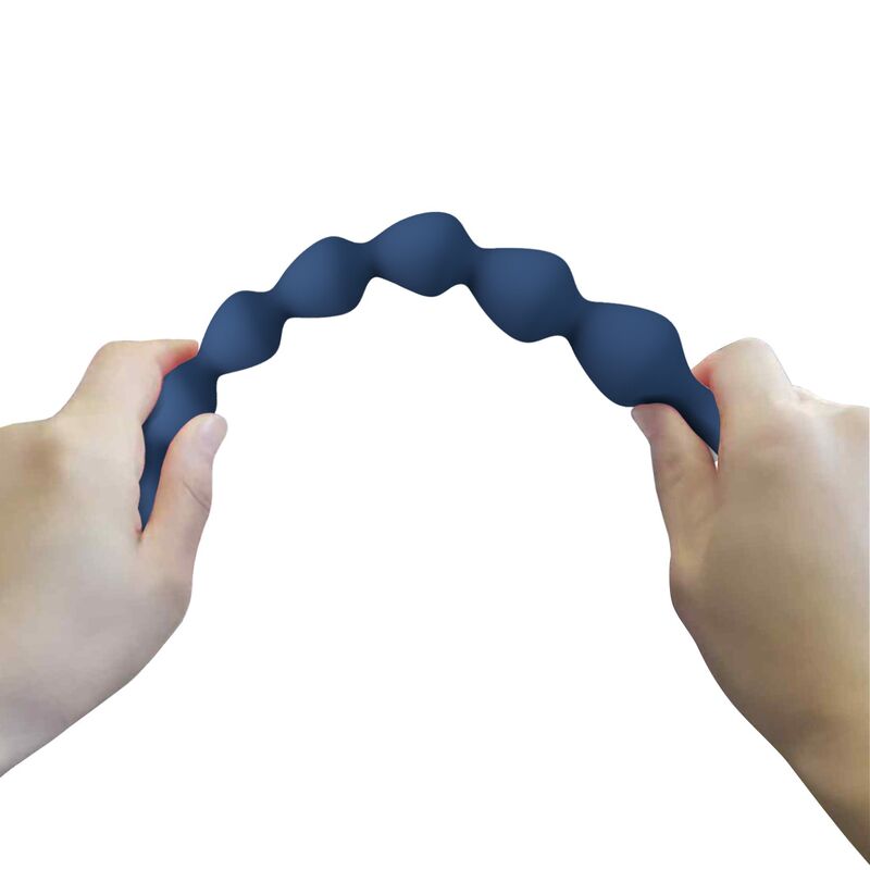 Mr Play - Perles Anales En Silicone Bleu Et Plug Anal 26,7 Cm - Image 7