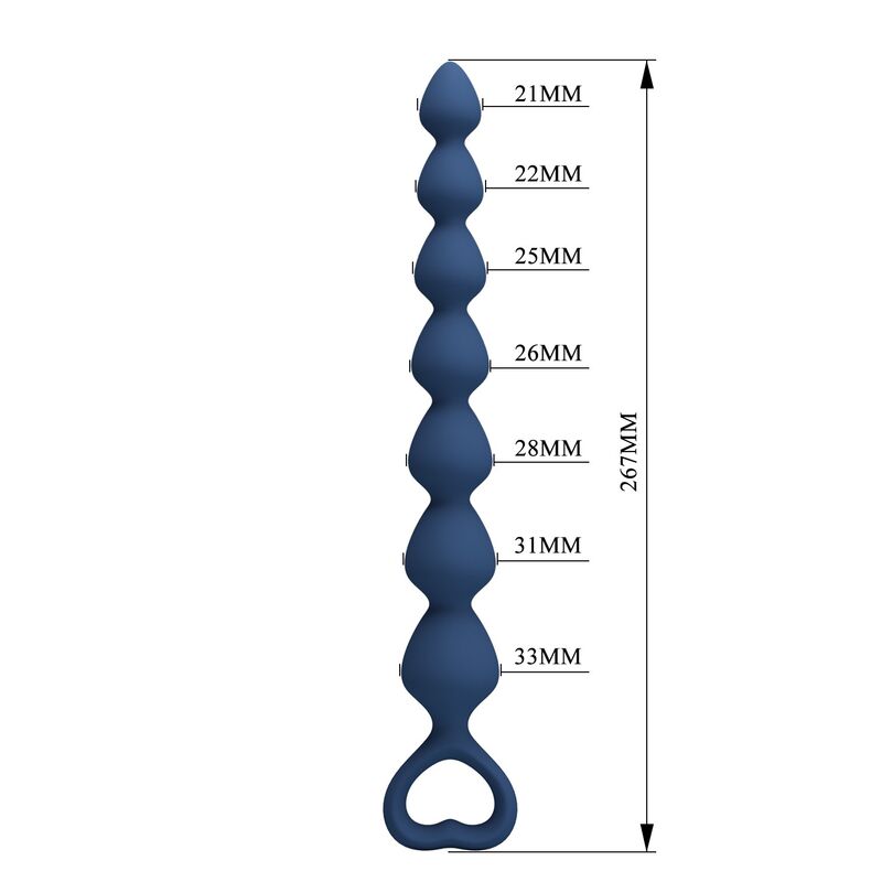 Mr Play - Perles Anales En Silicone Bleu Et Plug Anal 26,7 Cm - Image 10