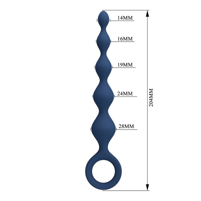 Mr Play - Perles Anales En Silicone Bleu Et Plug Anal 20,4 Cm - Image 10