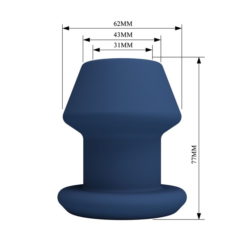 Mr Play - Jack Bleu Plug Anal Creux En Silicone, Taille S - Image 9