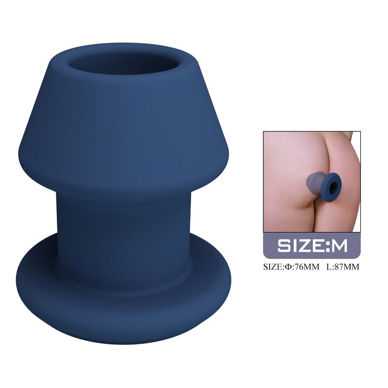 Mr Play - Jack Bleu Plug Anal Creux En Silicone, Taille M - Image 3