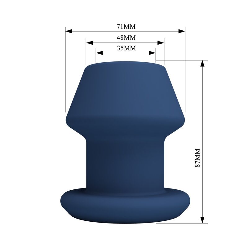 Mr Play - Jack Bleu Plug Anal Creux En Silicone, Taille M - Image 9