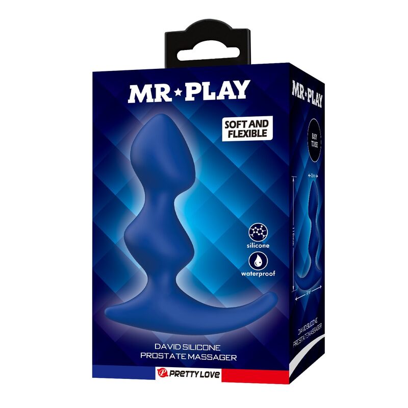 Mr Play - Plug Anal Ergonomique Bleu - Image 3