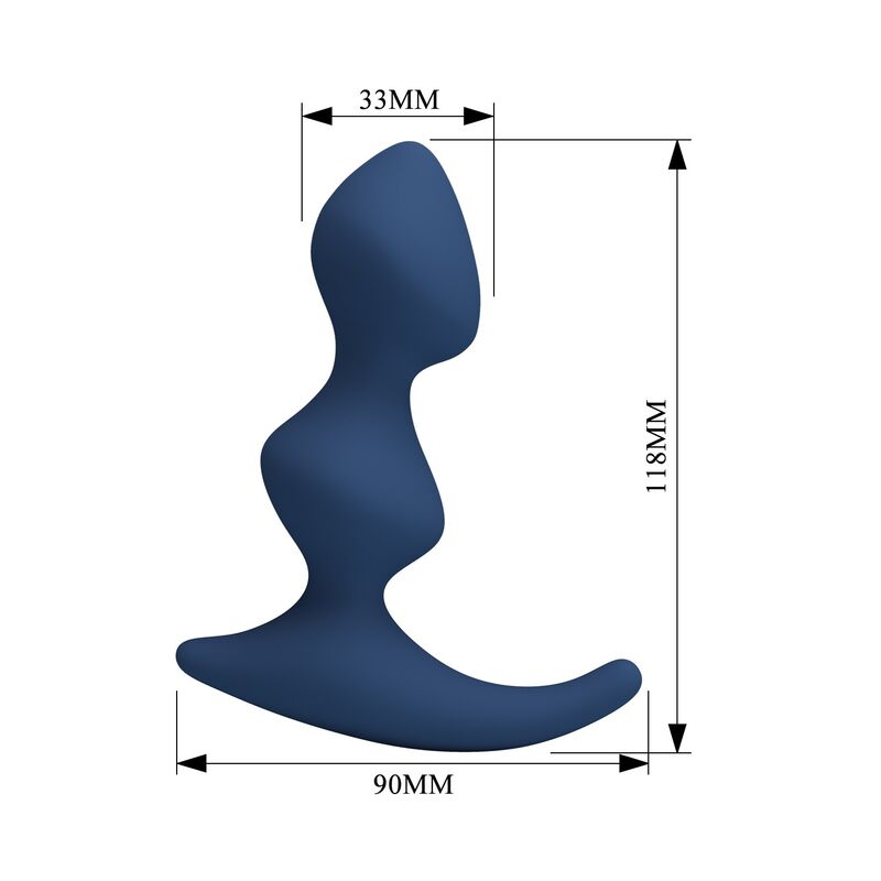 Mr Play - Plug Anal Ergonomique Bleu - Image 6