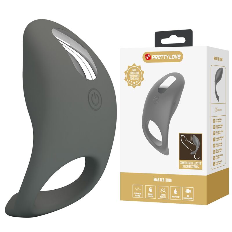 Pretty Love - Anneau Vibrant Rechargeable En Silicone Souple - Image 4