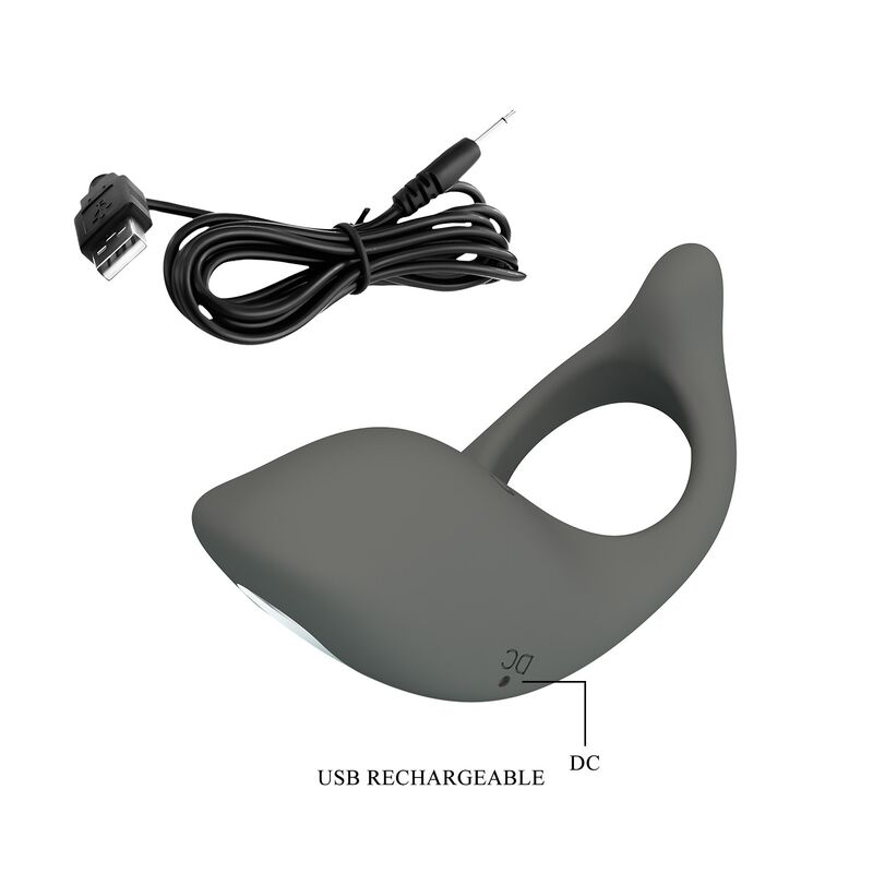 Pretty Love - Anneau Vibrant Rechargeable En Silicone Souple - Image 9