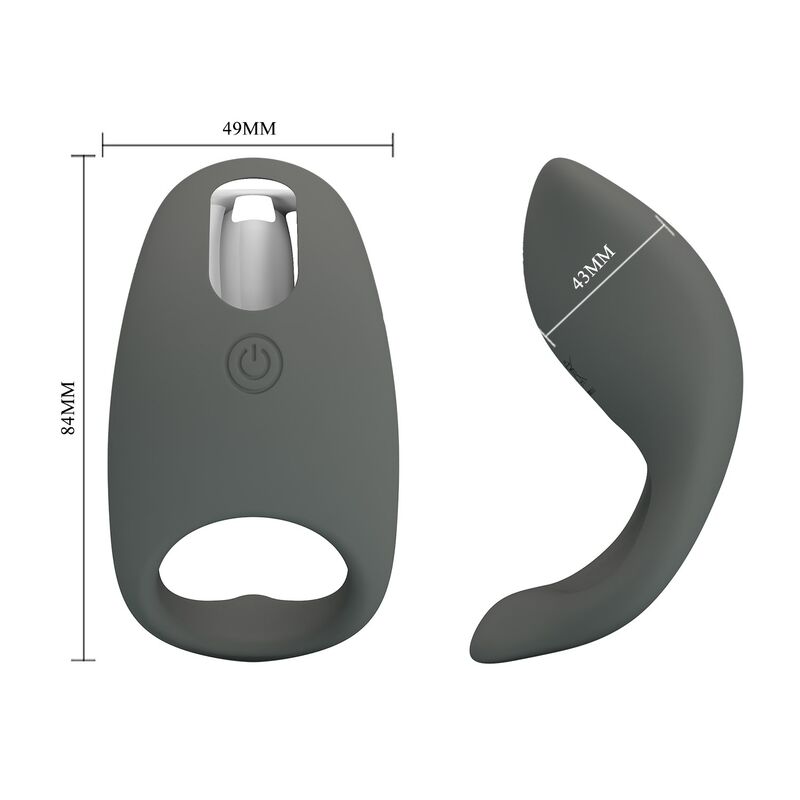 Pretty Love - Anneau Vibrant Rechargeable En Silicone Souple - Image 10