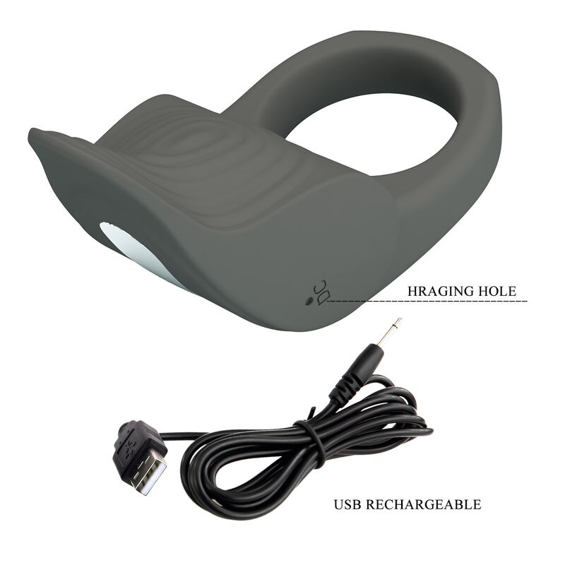Pretty Love - Anneau Vibrant Rechargeable En Silicone Flexible - Image 9
