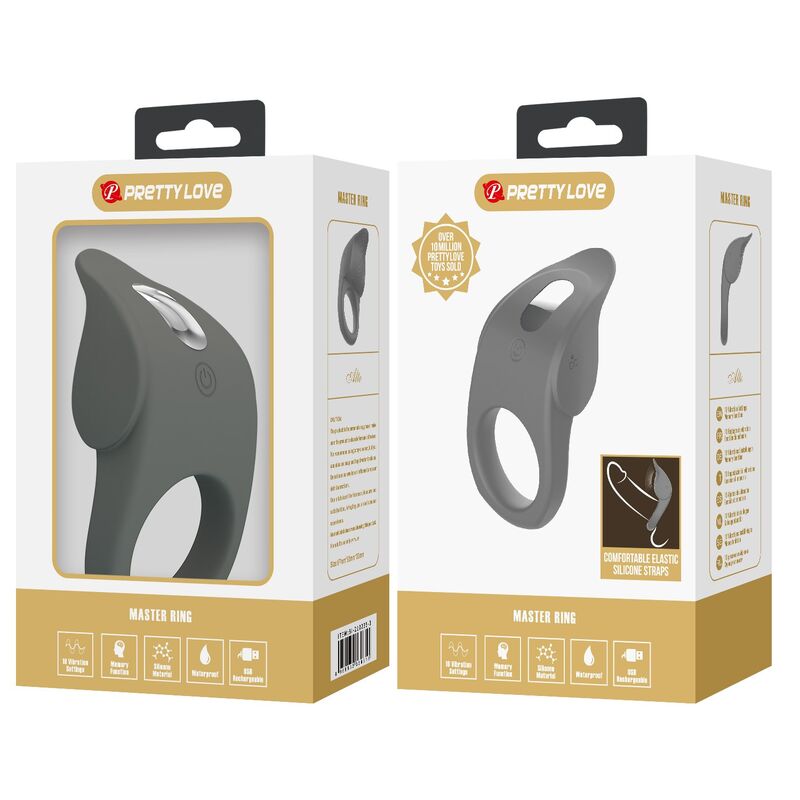 Pretty Love - Anneau Vibrant Rechargeable En Silicone Flexible - Image 11