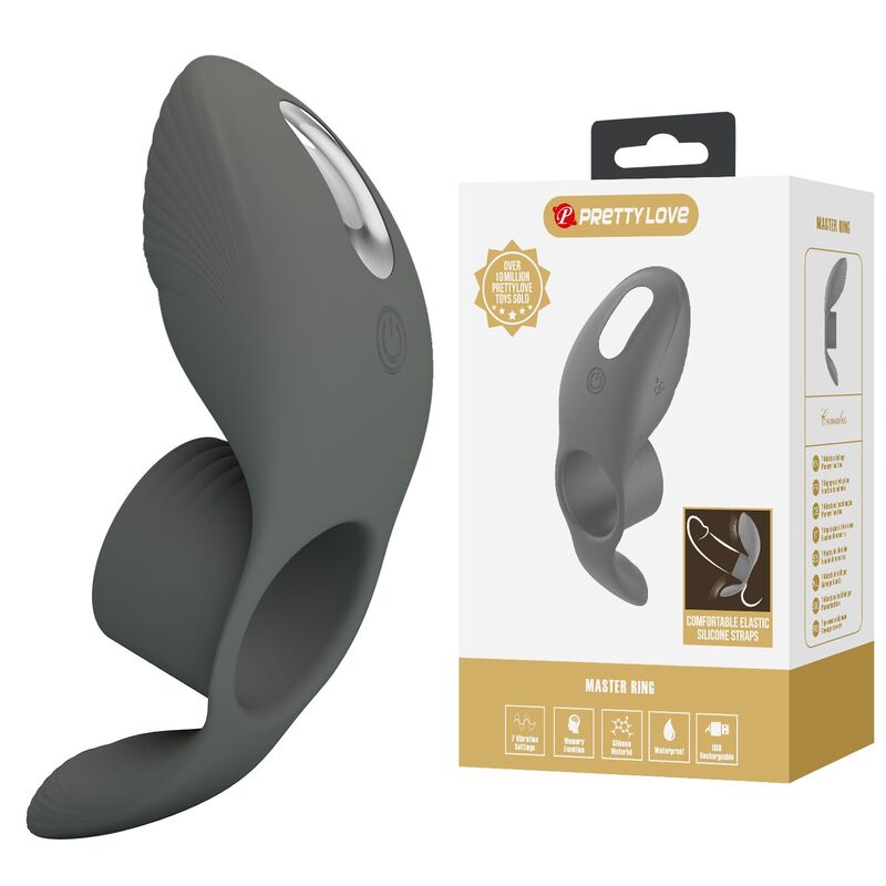 Pretty Love - Anneau Vibrant Rechargeable À Double Stimulation - Image 12