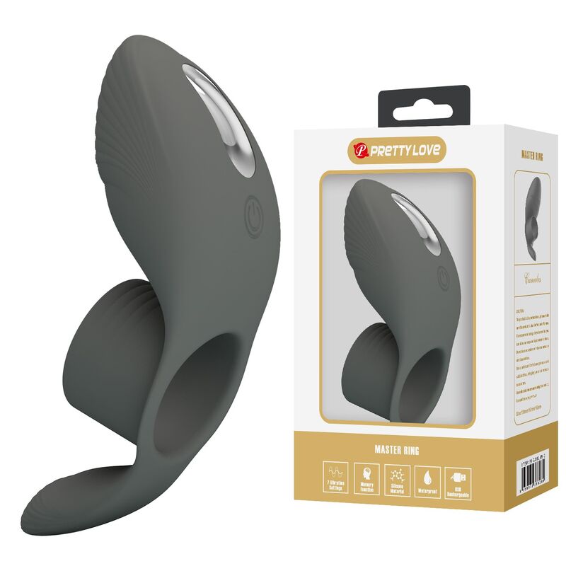 Pretty Love - Anneau Vibrant Rechargeable À Double Stimulation - Image 5